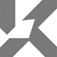 Минималистичный абстрактный логотип компании Казино Нетворк в серых тонах на белом фоне